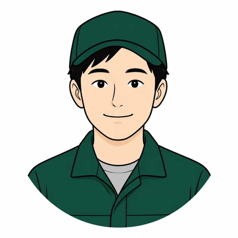 家電の型番と状態を確認する査定員のイラスト
